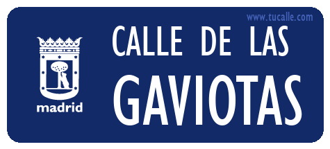 cartel_de_calle-de las-Gaviotas_en_madrid
